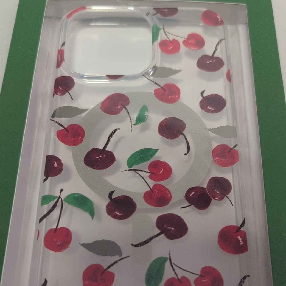 Kate Spade Cherry Clear iPhone 15 Pro Max Phone Case - Picture 4 of 7